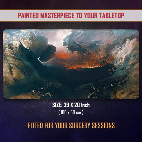 Sorcery TCG Playmat: His Wrath, 2-player Card Game Mat (39