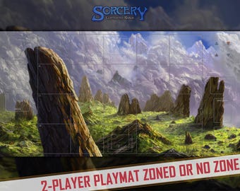 Tapete de juego de cartas coleccionables Ancient Mountain Sorcery: tapete de escritorio para 2 jugadores (99 x 50 cm)