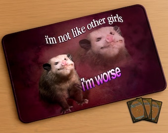MTG Playmat: "Not Like Other Girls" Parody Fan Art - TCG Gaming Mat