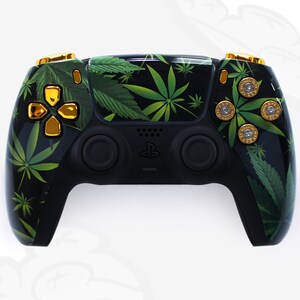 Manette PS5 custom Golden Night Palettes Sans