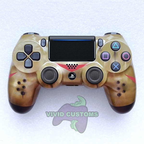 Custom PS4 Controller Jason Voorhees Friday The 13th Mod Sony PlayStation 4 Pro Slim V2 Dualshock Wireless Remote Gamepad