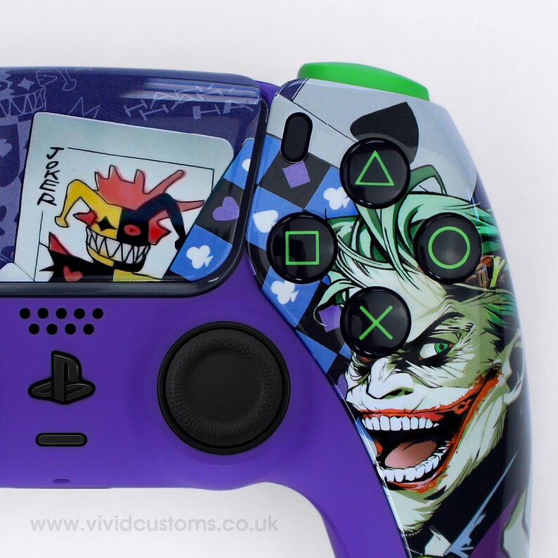 Custom PS5 Controller Batmans Joker Gamepad Sony Playstation 5 Etsy