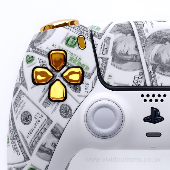 Custom PS5 Controller Cash Money Bullet Gamepad Sony 