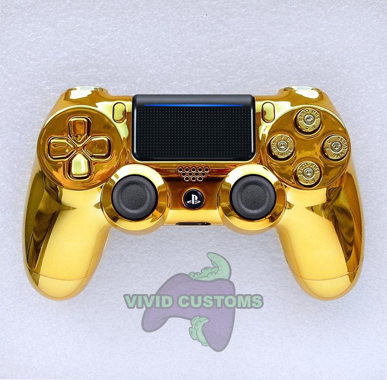 Custom PS4 Controller Gold Bullet Mod Sony Playstation 4 Pro Etsy UK