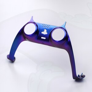 Chrome Chameleon PS5 Controller Trim for Sony PlayStation 5 - Replacement Custom Faceplate Purple Chameleon