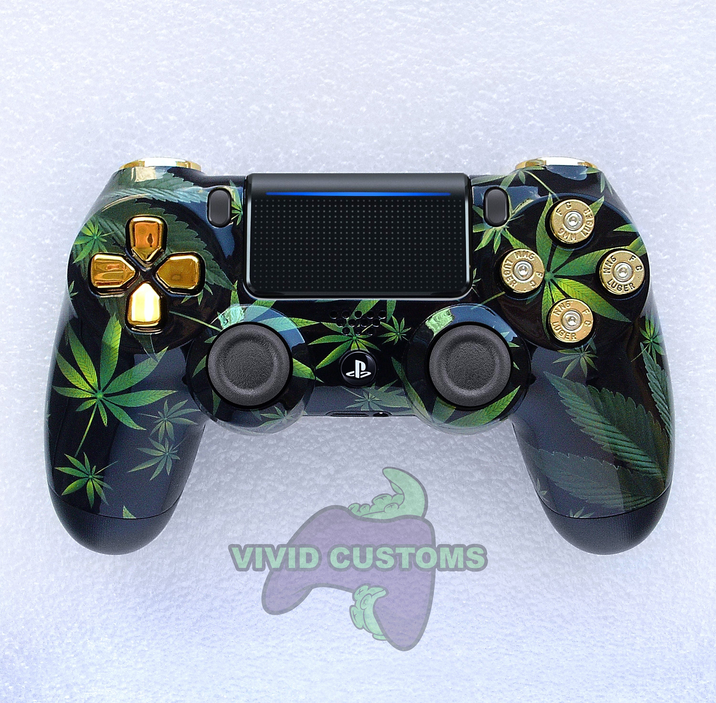 Pacific ejer kompliceret Custom PS4 Controller Weed Cartel Bullet Mod Sony Playstation - Etsy