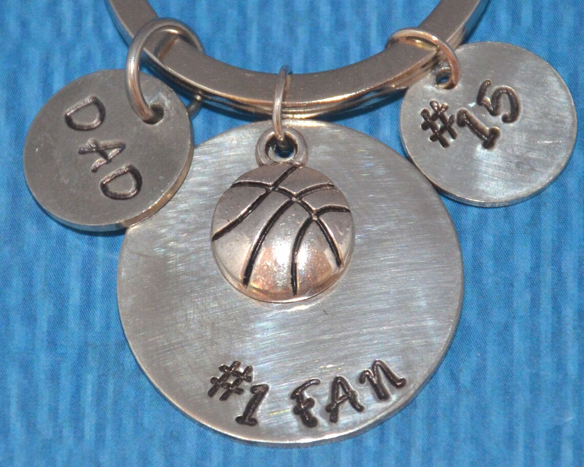 Basketball Dad Basketball Dad Keychain Basketball Gifts Etsy