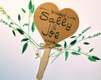 Wedding Fans Etsy