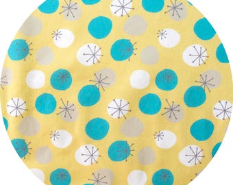 Organic Quilting Cotton: Birch Fabrics, Circa 52, Starburst, sun, 1/2 yard