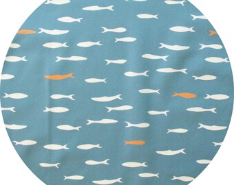 Organic Quilting Cotton: Birch Fabrics, Camp Sur, School, 1/2 yard
