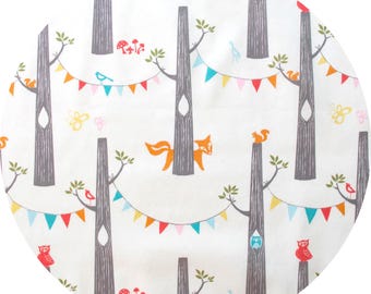 Organic Quilting Cotton: Birch Fabrics, Circa 52, Woodland Party, 1/2 yard
