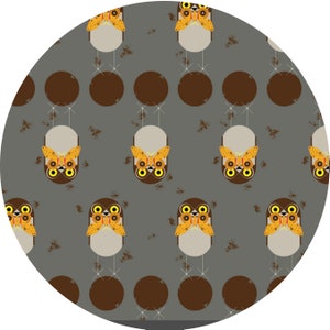 Birch Fabrics: Charley Harper, Lakehouse, Burrowing Owl, 1/2 yard, quilting cotton