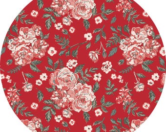 Quilting Cotton: Art Gallery Fabrics, Spruce, Floribunda, 1/2 yard
