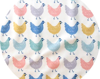 Organic Quilting Cotton: Birch Fabrics, Homestead, Roost, 1/2 yard