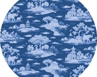 Quilting Cotton: Tilda Fabrics, Something Blue, Cottonview, night, 1/2 yard