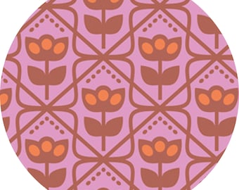 Quilting Cotton: Art Gallery Fabrics, Cinnamon Toast, Mod Wall, 1/2 yard, by Dana Willard