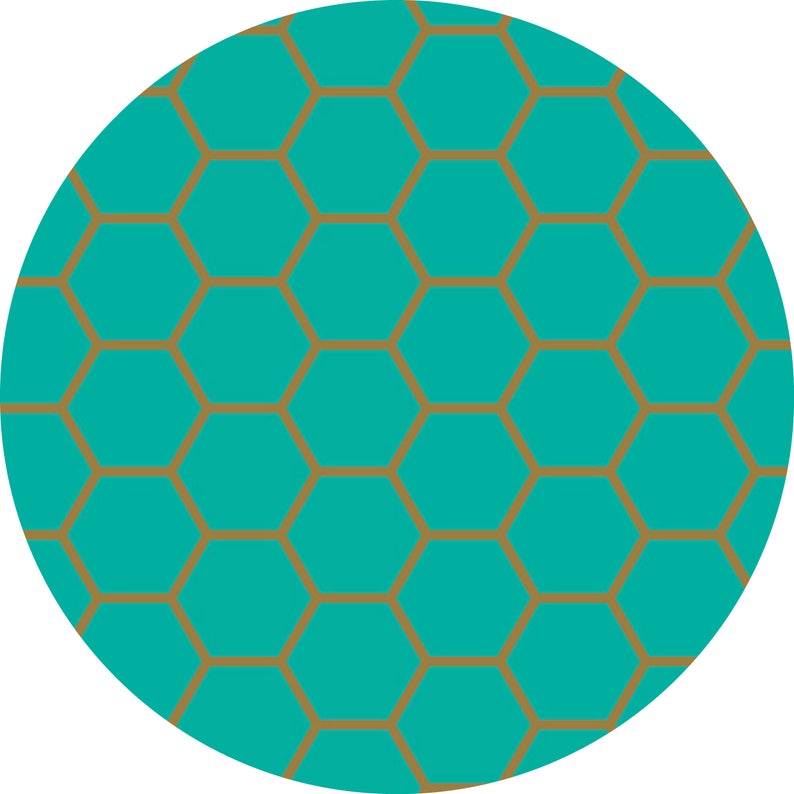 12 yard BLUSH Art Gallery Hex Teal by Dana Willard