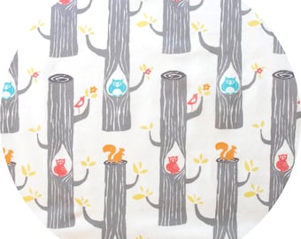 Organic Quilting Cotton: Birch Fabrics, Circa 52, Woodland Friends, 1/2 yard