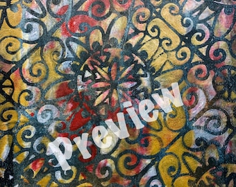 Digitaler Gelli Print #6