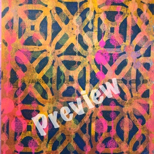 Digital Gelli Print #10