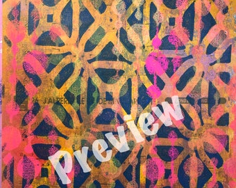 Digitaler Gelli Print #10
