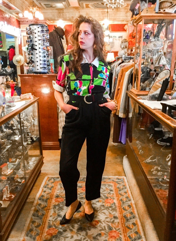 1980’s Deadstock Abstract Jumpsuit