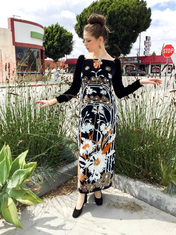 1970’s Victor Costa Romantica Dress