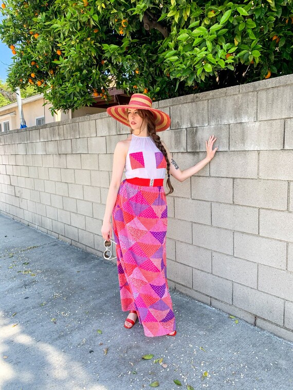 1970’s Patchwork Maxi Dress