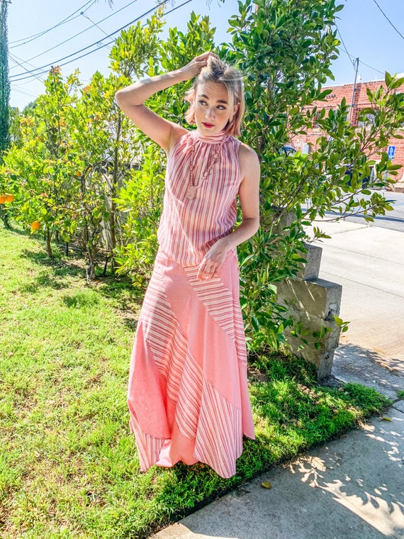 1970’s Two Piece Pink Boho Set