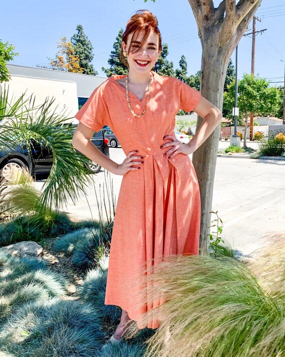 1950’s Orange Day Dress