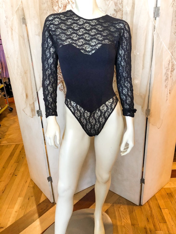80s suspender leotard