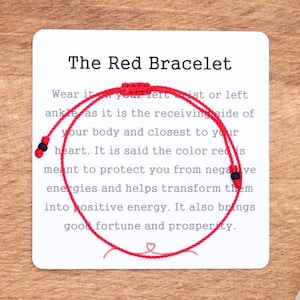 Simple Cord Red Bracelet, 3 Cord Thicknesses to Pick From, Protection Bracelet, Pulsera Roja, Red String Bracelet, Dainty Bracelet or Anklet