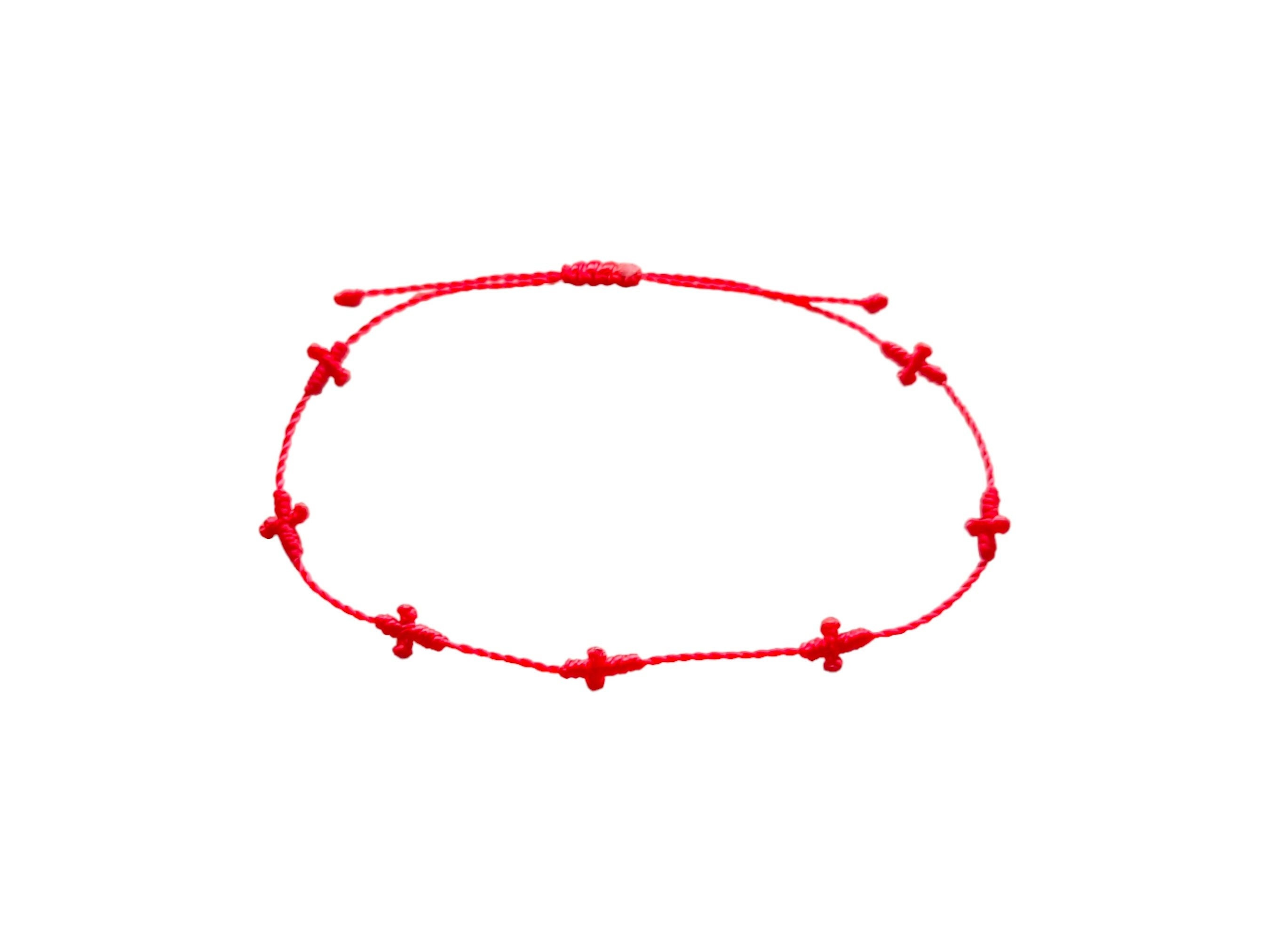 7 Knot Lucky Bracelets - Adjustable Red String Bracelets