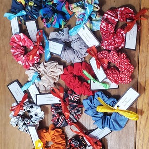 Cotton Hair Scrunchie: Assorted Colors, Machine Washable