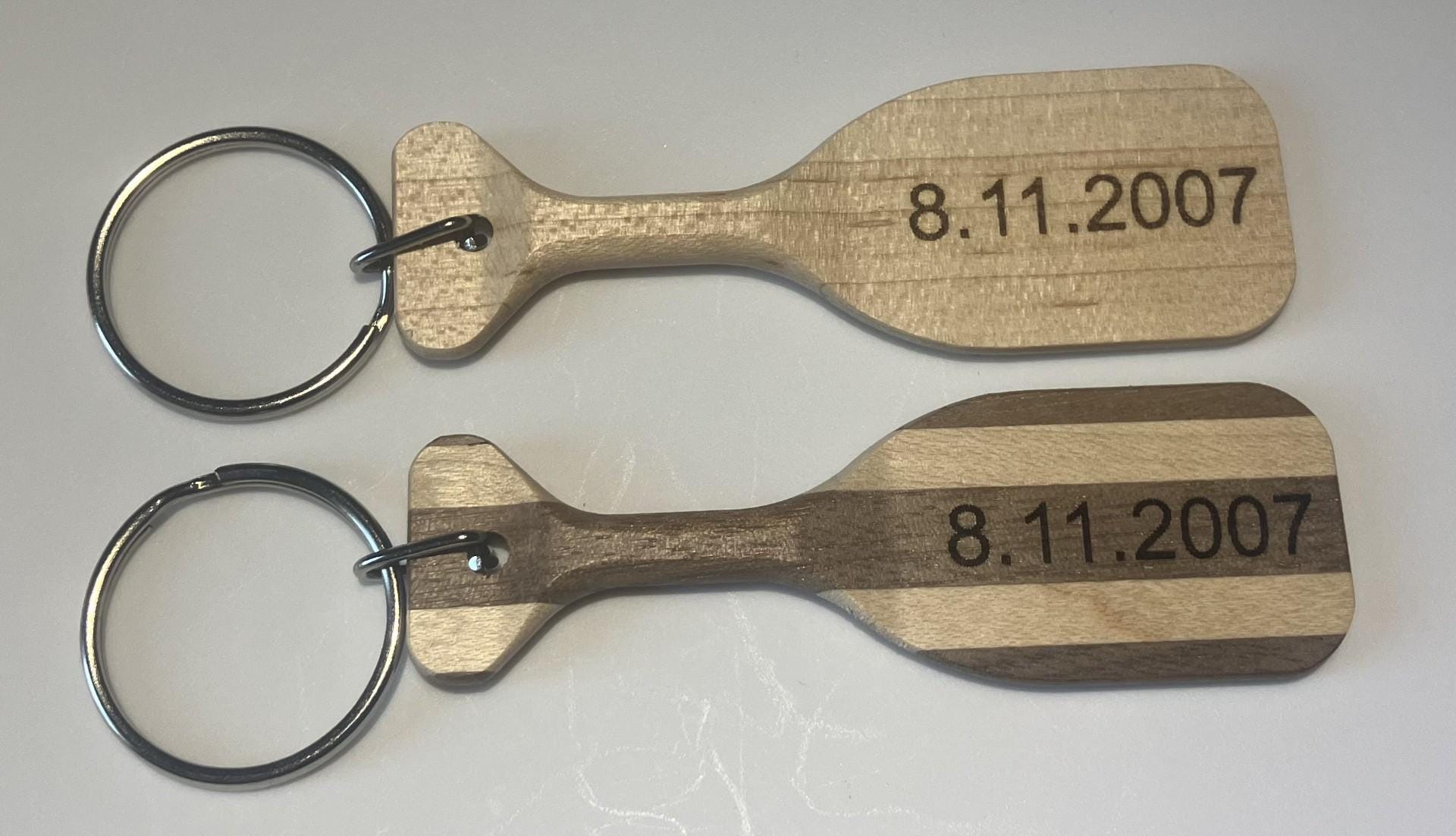 Custom Paddle Shaped Key Chains - Etsy