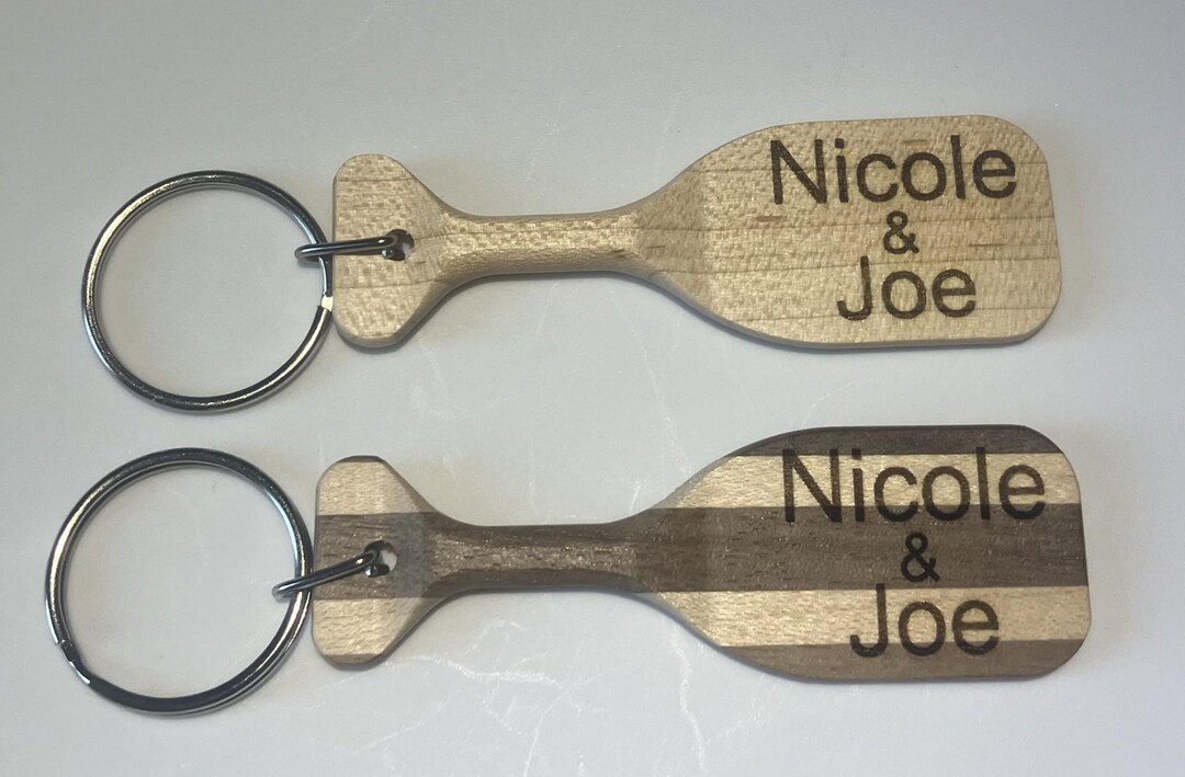 Custom Paddle Shaped Key Chains - Etsy