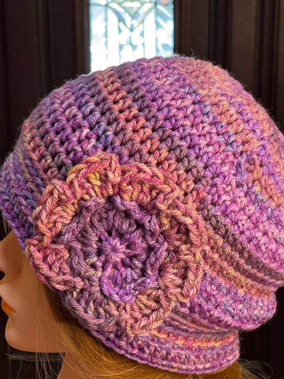 帽子 SIDE STRAP FLOWER KNIT CAP 帽子 SIDE STRAP FLOWER KNIT CAP