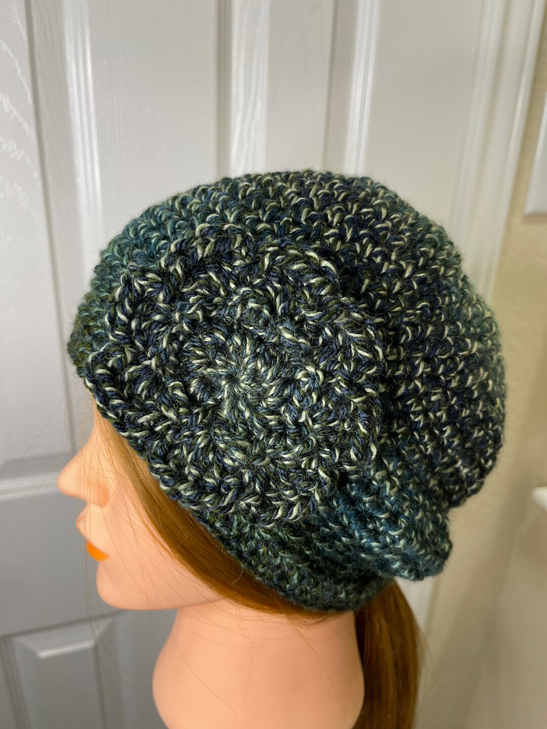 Crochet Beanie Hat With Flower - Etsy