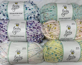 baby bee sugar Pom Pom yarn