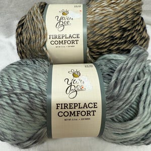 yarn bee fireplace comfort