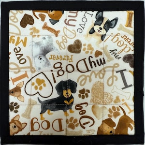Potholders Farm animals, chickens, owls, lemons and bee gnomes handmade