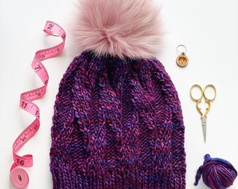 Luxury Knit Hat fax Beanie Medium 