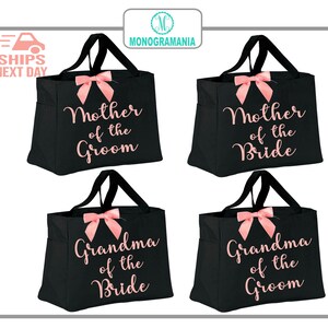 Mother of the groom tote bag best sale