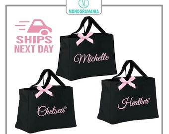 10 Bridesmaid Tote Bags | Maid of Honor Tote | Personalized Bridesmaid Bags | Bridal Party Bridesmaid Gifts | Monogrammed Tote Bag
