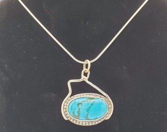 Chinese Turquoise Necklace P043