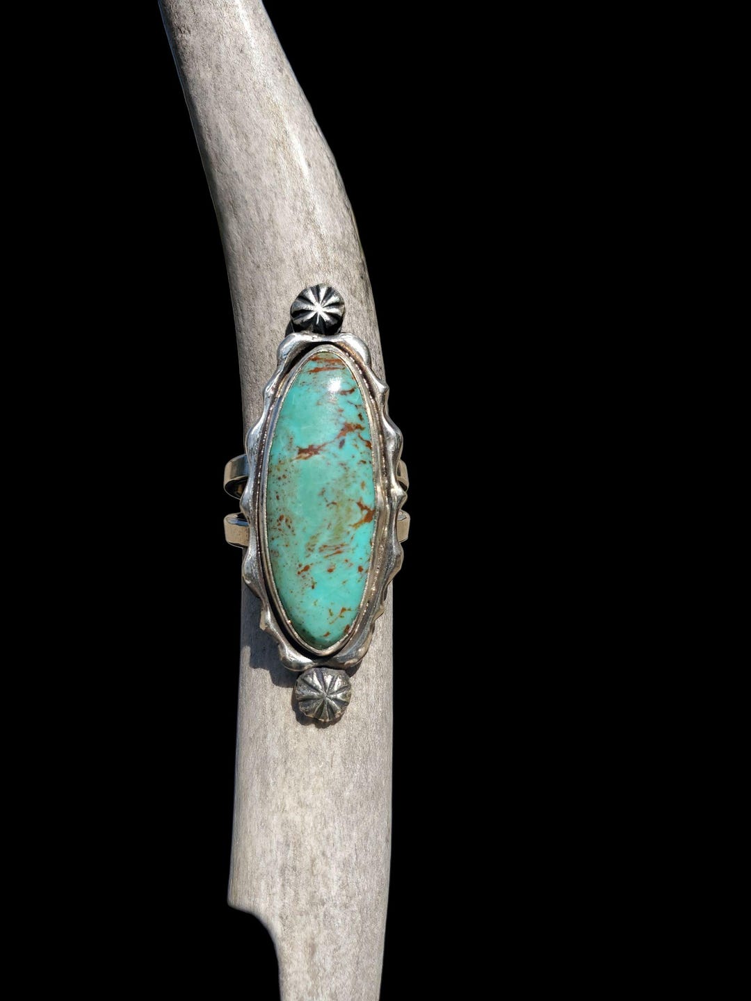 Kingman Turquoise Statement Ring Size 8 1/2, R433 - Etsy