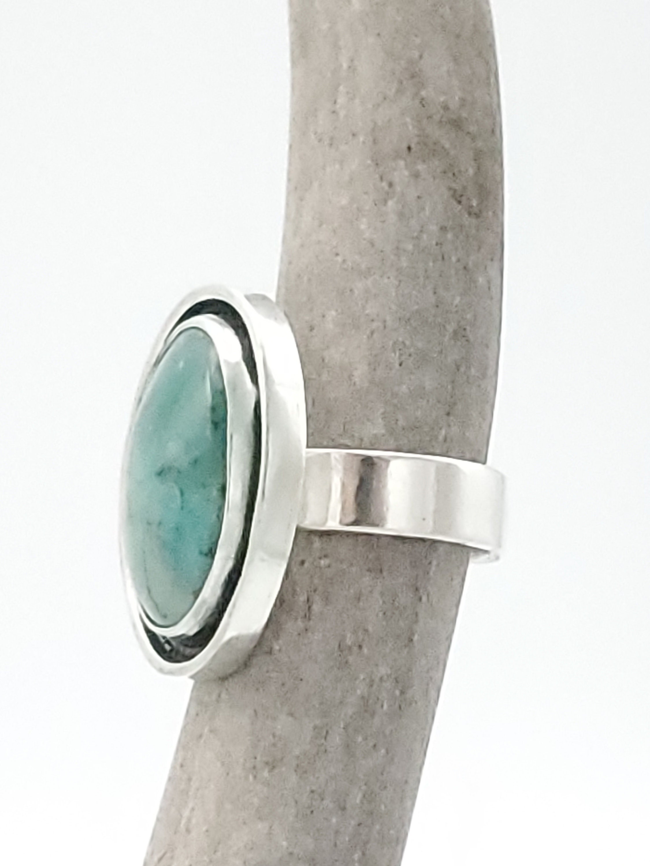 Turquoise Mountain Shadow Box Ring, Size 9, R094 - Etsy