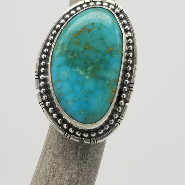 Candelaria Turquoise Ring, size 8