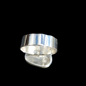 •DOUBLE TROUBLE• hubei turquoise + silver ring (size 8)
