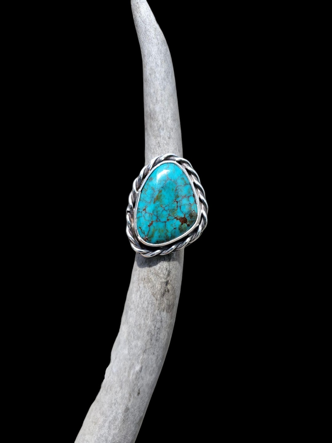 Kingman Turquoise Ring Size 6 1/2, R371 - Etsy
